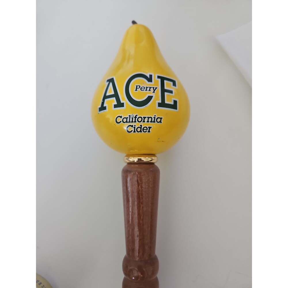 California Cider Co, ACE PEAR CIDER 12.5" wood Tap Handle Sebastopol, CA